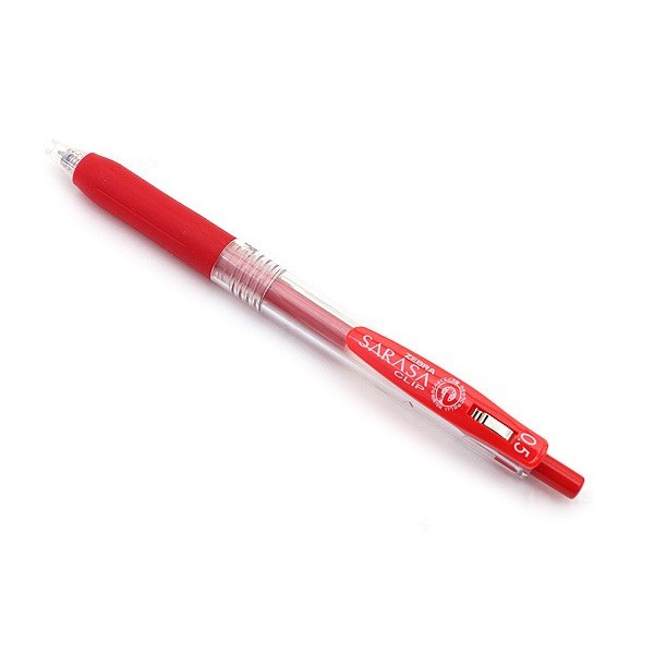 Ruột bút gel Zebra Sarasa Clip – Metal tip 0.5mm – Màu đỏ