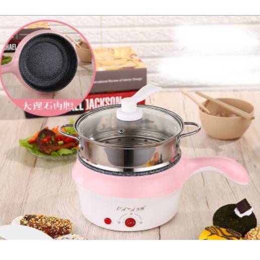 [HOMETET1 giảm 40K] Nồi lẩu mini 18cm tặng kèm giá hấp