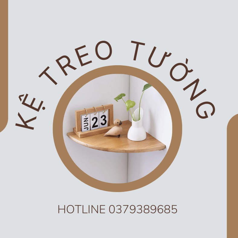 kệ gỗ treo tường trang trí