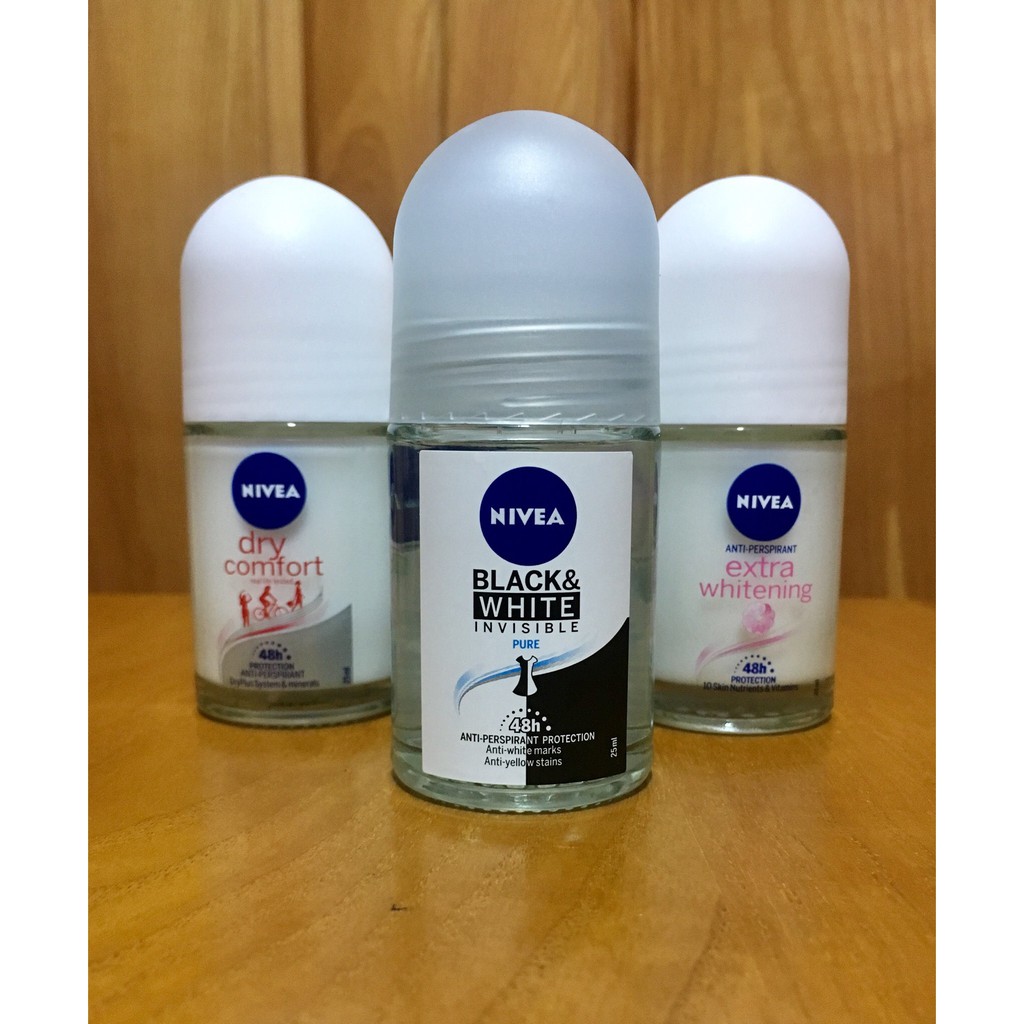 Lăn ngăn mùi, trắng mịn Nivea các loại 25ml - hàng chuẩn giá tốt