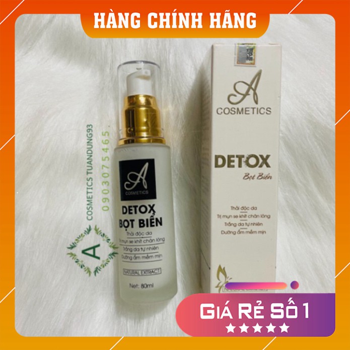 Detox 💕FREESHIP💕 Detox Bọt Biển ACOSMETICS giúp thải độc da, ngừa mụn, se khít lỗ chân lông, Giúp da trắng sáng hồng