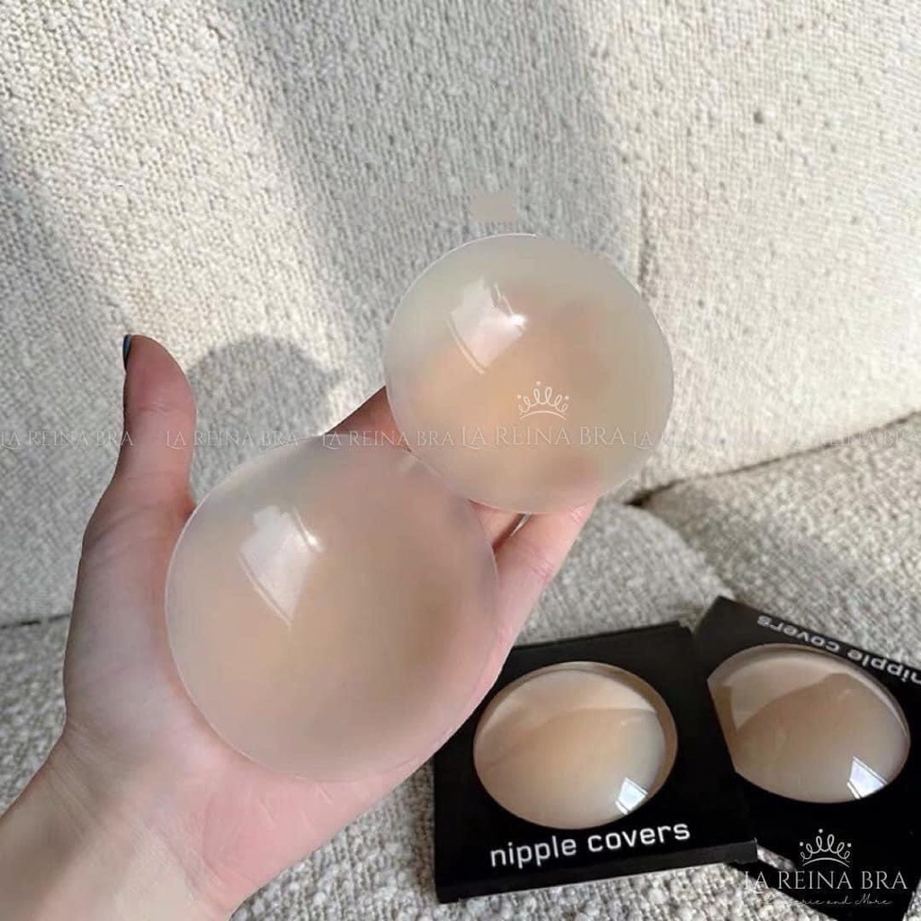 Miếng Dán Ngực Silicon Nhiệt Tự Thân Dán Ti Không Keo Siêu Mỏng Ôm Khít Không Keo Không Bám Bụi DAN L&U