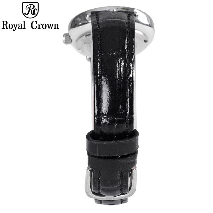 Đồng hồ nữ Chính Hãng Royal Crown Italy 5308 dây da đen