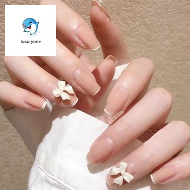 Bộ 24 móng tay giả trang trí nghệ thuật DIY / móng tay giả kim cương