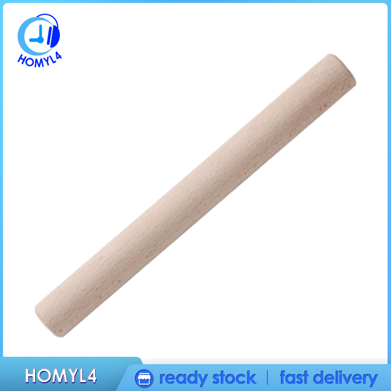 [CAMILA]Wooden Rolling Pin for Pastry Baking Cooking Pizza Dough Pie Pasta 60x3.5cm