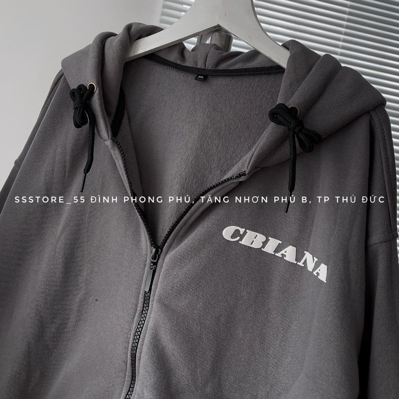 Áo Khoác khoá Kéo Chữ 7 Màu Basic Unisex Nam Nữ Form Thụng Tay Bồng Chất Nỉ Bông Cotton Màu Lông Chuột