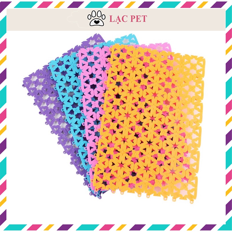 Tấm Lót Chuồng Chống Lọt Chân Cho Thú Cưng - Kích Thước 30 x 20cm - Màu Ngẫu Nhiên