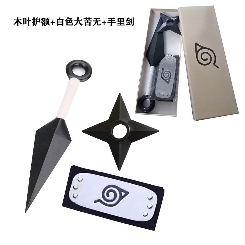 Anime Peripheral Naruto Băng Đô Ninja Vòng Trán Kunai Bộ Mặt Nạ Ninja