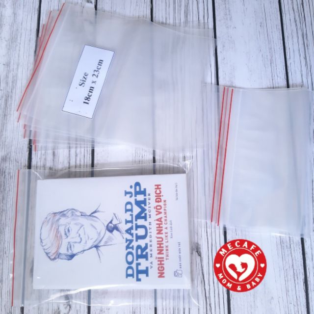 500gr Túi Zip Viền Đỏ các size