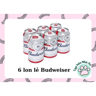 Bia Budweiser 6 lon lẻ 330ml hàng chính hãng