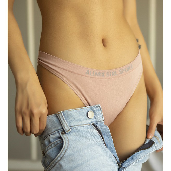 Quần Lót Lọt Khe Cotton Allmix Girl Sport Cạp Nhỏ P277