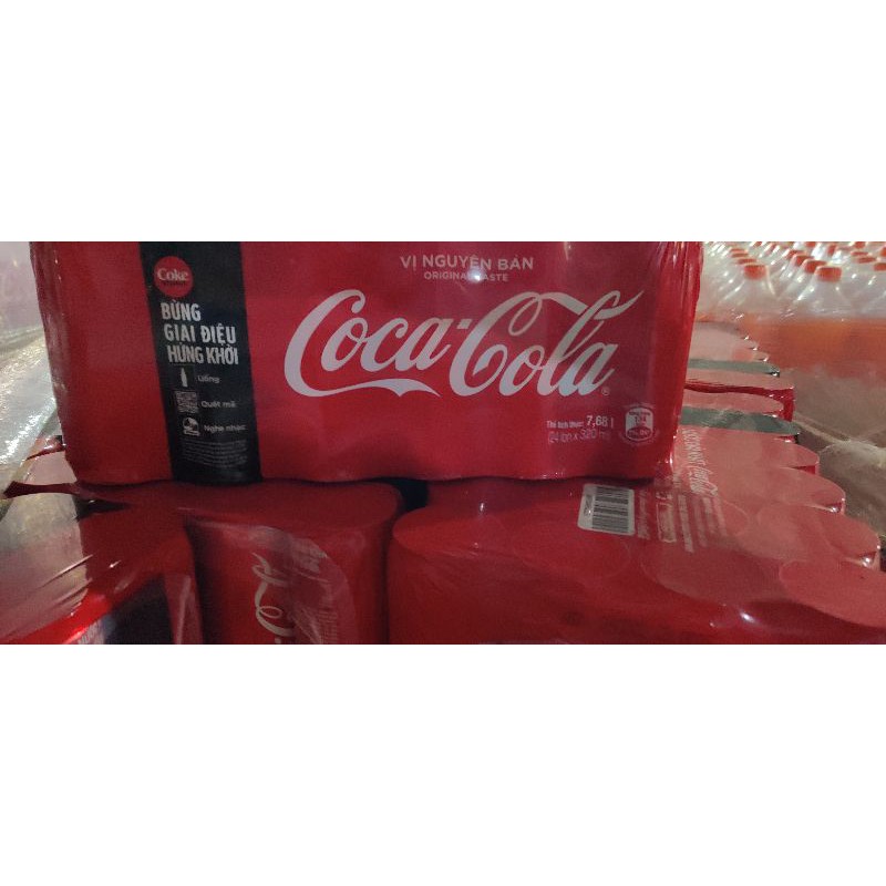 THÙNG 24 LON Coca - cola 320ml 10 THÙNG chở tận nơi HÀ NỘI Coca-Cola