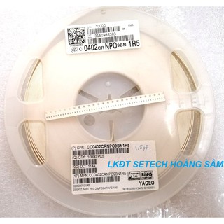 Tụ dán 0402 SMD  (20 con) các trị số 1pF~33nF