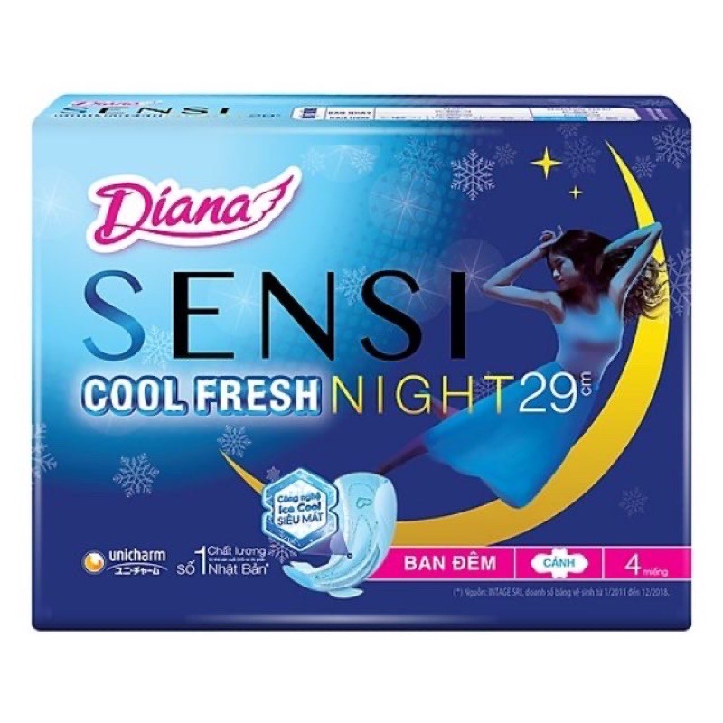 BVS ban đêm Sensi Cool Fresh 35cm 3 miếng