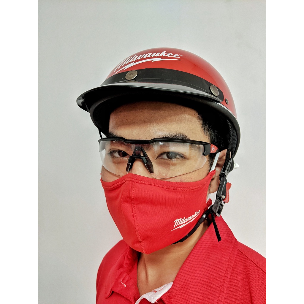 Mũ bảo hiểm Milwaukee, nón bảo hiểm nửa đầu cao cấp chính hãng Milwaukee. Nón bảo hiểm lưỡi trai Milwaukee