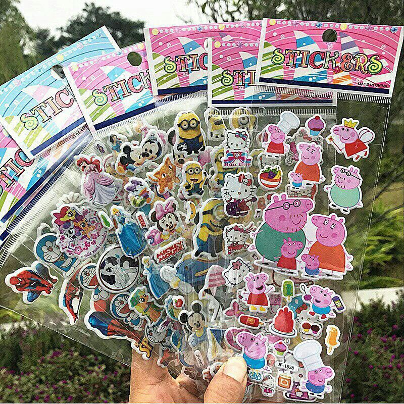 HÌNH DÁN HOẠT HÌNH ĐÁNG YÊU CHO BÉ (DÁN STICKER)