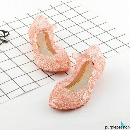 Giày cao gót phối trong suốt sành điệu cho bé gái