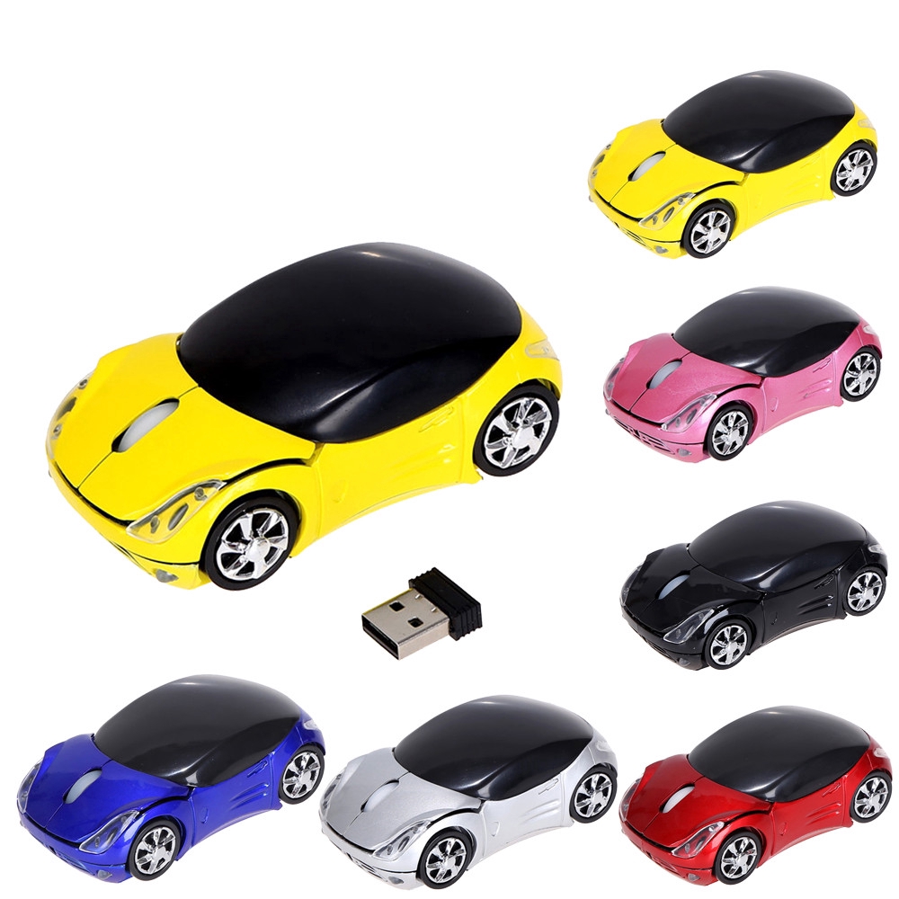 [COD] Wireless Mouse 2.4GHz 3D Optical Car Shape For PC Laptop Macbook