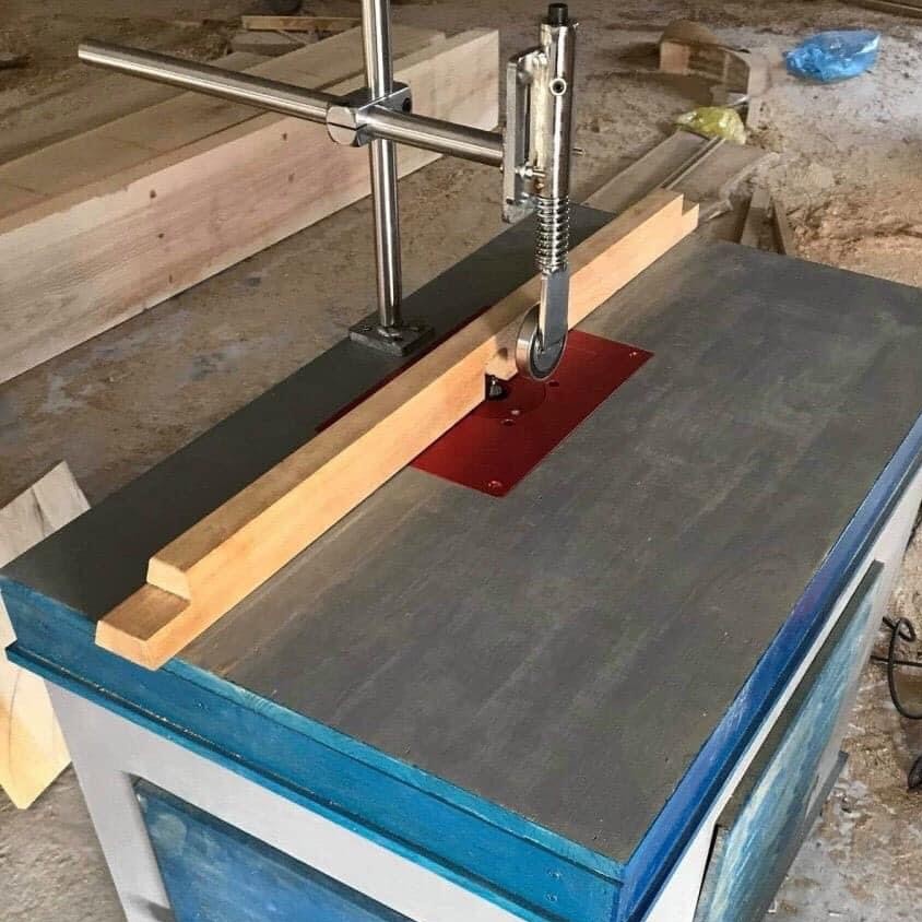 Mặt Bàn Máy Phay - Tấm Mặt Máy Phay Gỗ - Mặt Gá Máy Soi Cầm Tay Cốt 6.35mm Và 12.7mm