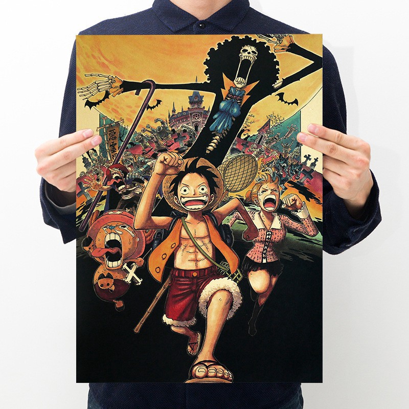 Poster in hoạt hình One Piece dùng trang trí nội thất