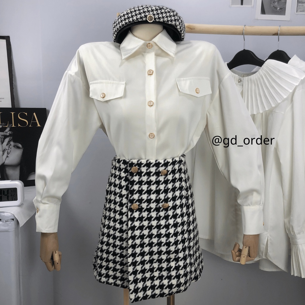 [CÓ SẴN] CS2|Áo sơ mi hàn quốc thiết kế đẹp dài tay công sở thanh lịch gd_order