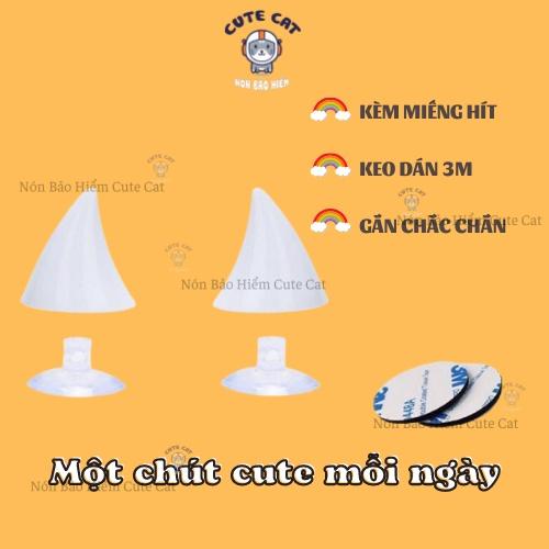 Sừng Trang Trí Nón Bảo Hiểm Siêu Xinh Có Kèm Keo Dán 3M Chắc Chắn Có Nhiều Màu Lựa Chọn CUTE CAT