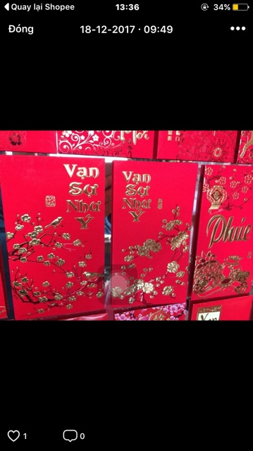 Lì xì tết nhung đỏ loại đẹp