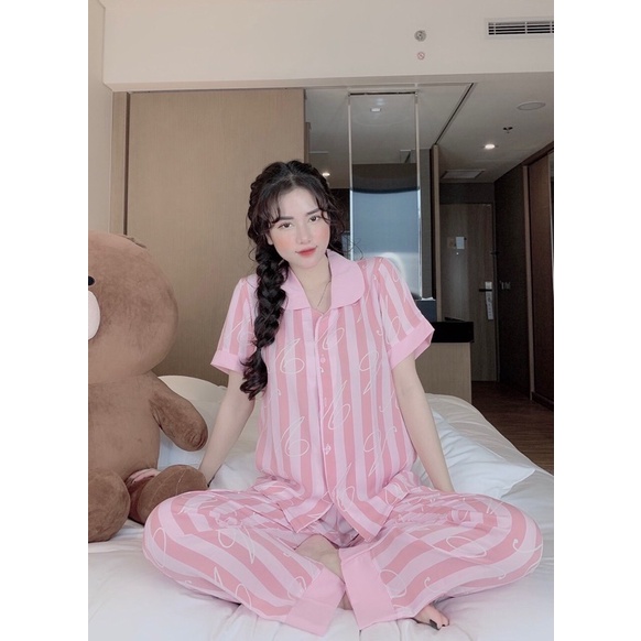 Bộ Pijama cổ sen cao cấp nhiều mẫu mã