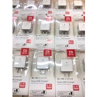 Củ/ cốc sạc 2 cổng Byz ZL702 ( CHÍNH HÃNG) Bảo hành 12 tháng, hỗ trợ sạc nhanh