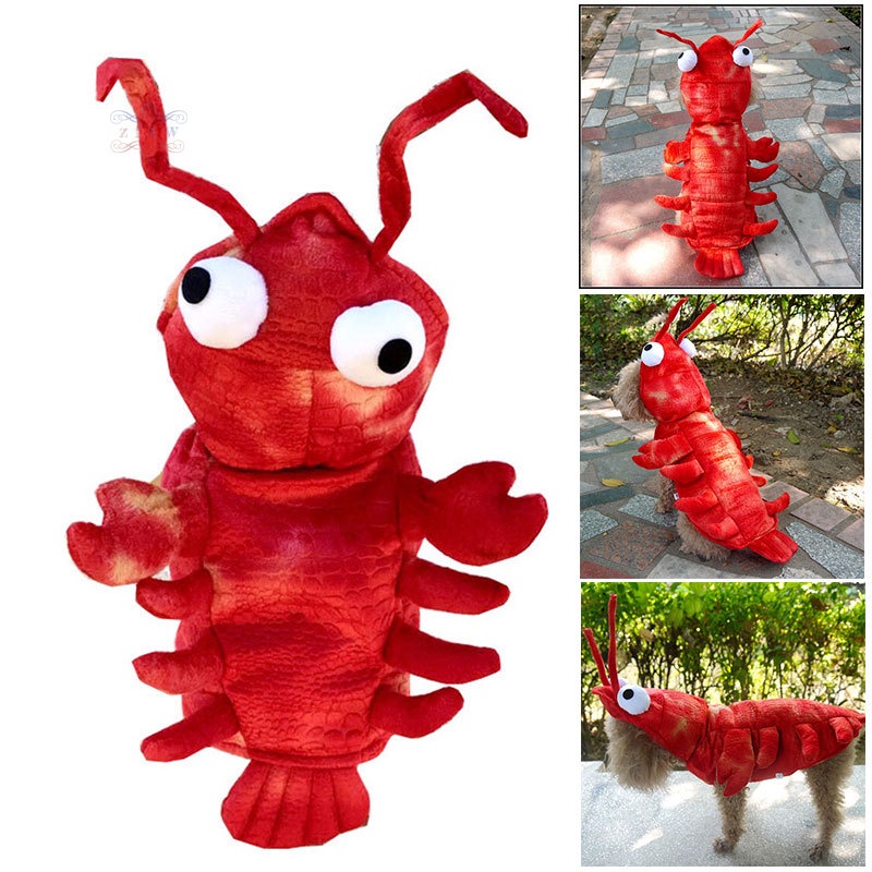 Trang Phục Hóa Trang Tôm Hùm Nhân Dịp Halloween Cho Thú Cưng Dễ Thương