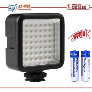 COMBO Đèn 49 LED Trợ Sáng Chụp Ảnh Kèm 2 Viên Pin Sạc AA 1200mAh