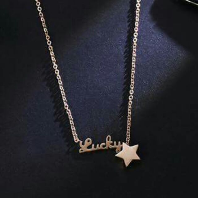 Dây chuyền titan nữ LUCKY ngôi sao