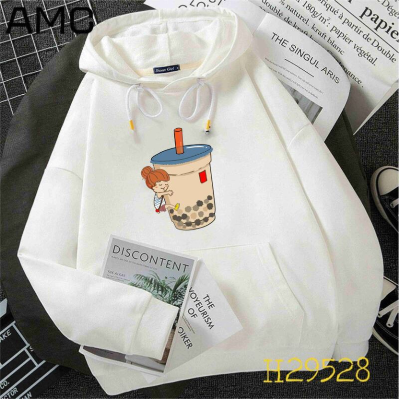 áo Hoodie bia trà sữa, áo nỉ gia đình 5 người chất nỉ thu đông giá sĩ