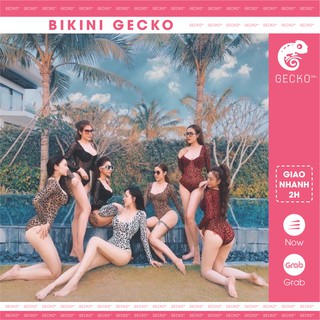 Bikini 1 mảnh da báo