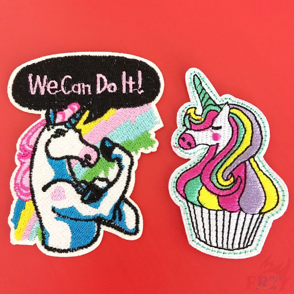 Miếng vá thêu hình động vật kỳ lân dòng 01 tự làm DIY