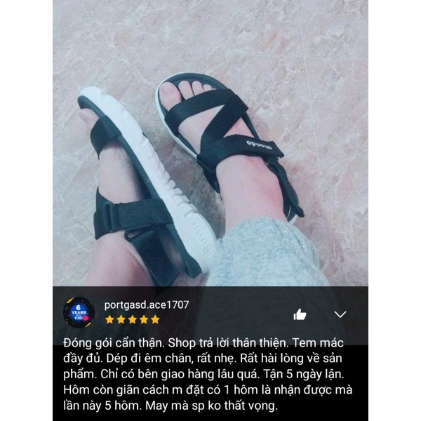 Giày Sandals Shondo F6 Đen đế trắng ⚡ 𝐅𝐑𝐄𝐄 𝐒𝐇𝐈𝐏 ⚡ F6 Sport Shondo  F6S003