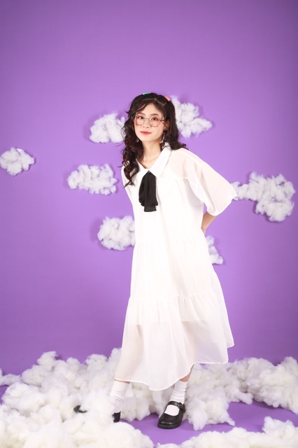 [Mã FATHANG5 giảm 10K đơn 50K] VÁY ĐI HỌC/CHƠI/TIỆC - BOWBLACK DRESS - VÁY CỔ NƠ ĐEN | BigBuy360 - bigbuy360.vn