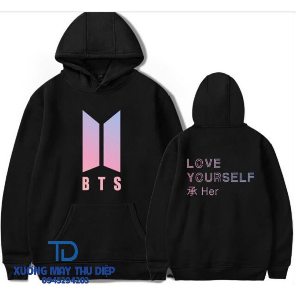 SALE- Áo hoodie nam/nữ họa tiết BTS Love Yourself - cực chất