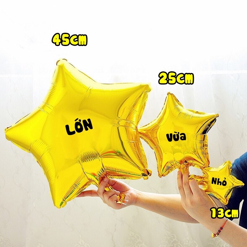 Bóng Bay Ngôi Sao 5 Cánh Trang Trí Sinh Nhật