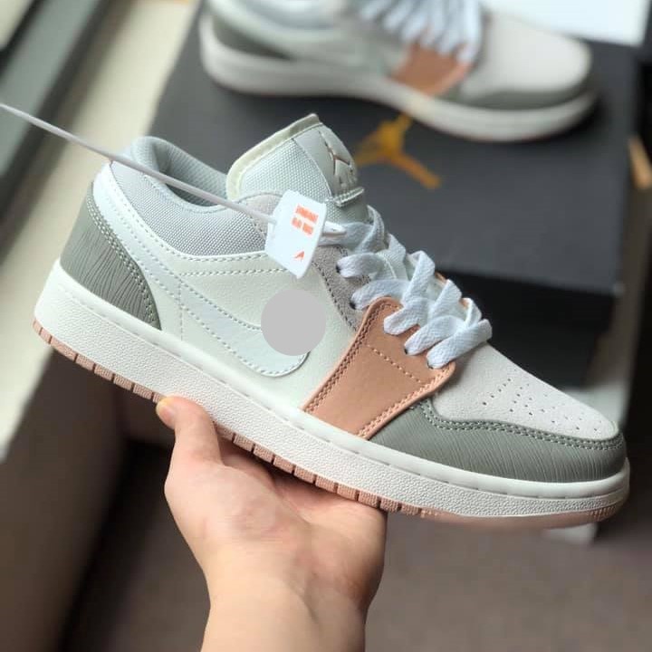 Giày thể thao nữ  Giày Jordan milan cổ thấp - Giày Jordan milan thấp cổ màu hồng phấn Full Box