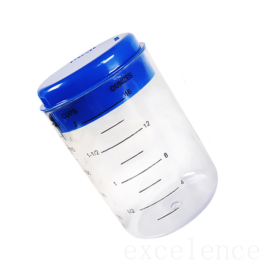 Bộ 7 sản phẩm gồm muỗng và cốc đong 500ml có vạch đo bằng nhựa dùng để làm bánh trong nhà bếp