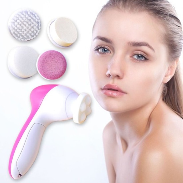 Máy massage rửa mặt 5in1