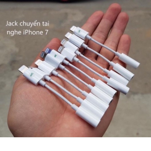 Jack chuyển tai nghe iphone từ Lightning sang Jack 3.5 có hỗ trợ Mic - Bảo hành 1 đổi 1