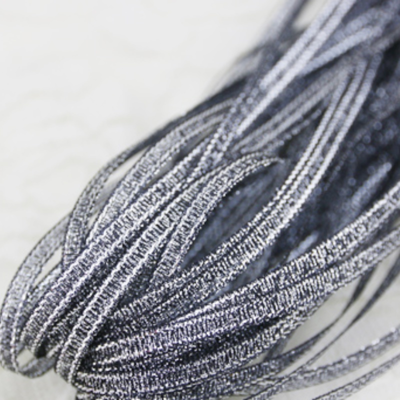 Cuộn Dây Ruy Băng Kim Tuyến Rộng 3mm Dài 20 Yards Màu Vàng / Bạc Trang Trí Giáng Sinh / Năm Mới