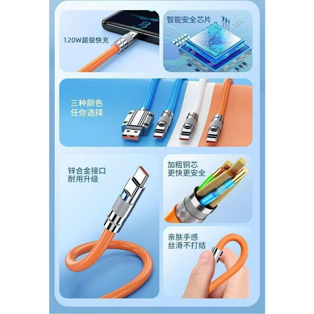 Cáp Sạc Truyền Dữ Liệu Hợp Kim Kẽm Phong Cách Mới Cho Android type-c 6.0 Đậm Đặc 2m