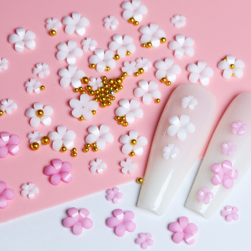 Sa Hộp Hạt Ngọc Trai 3D Đính Móng Nghệ Thuật