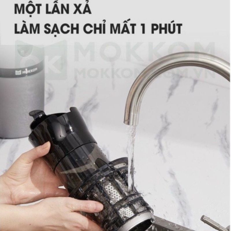 [Mã ELHA22 giảm 6% đơn 300K] Máy ép chậm hoa quả Mokkom MK199 đời mới nhất, cổ to siêu khỏe bảo hành 12 tháng