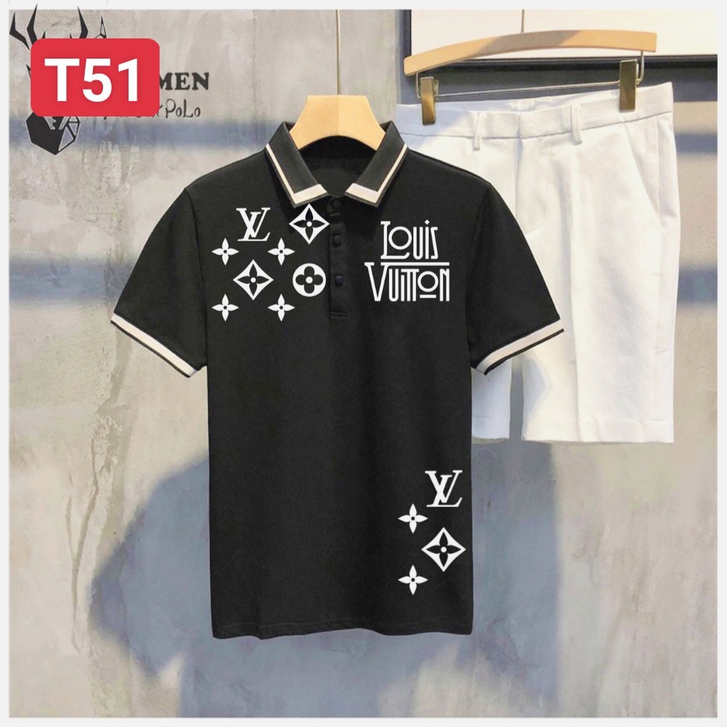ÁO THUN POLO NAM CỔ TRỤ PHỐI LOGO NV (MẪU MỚI)