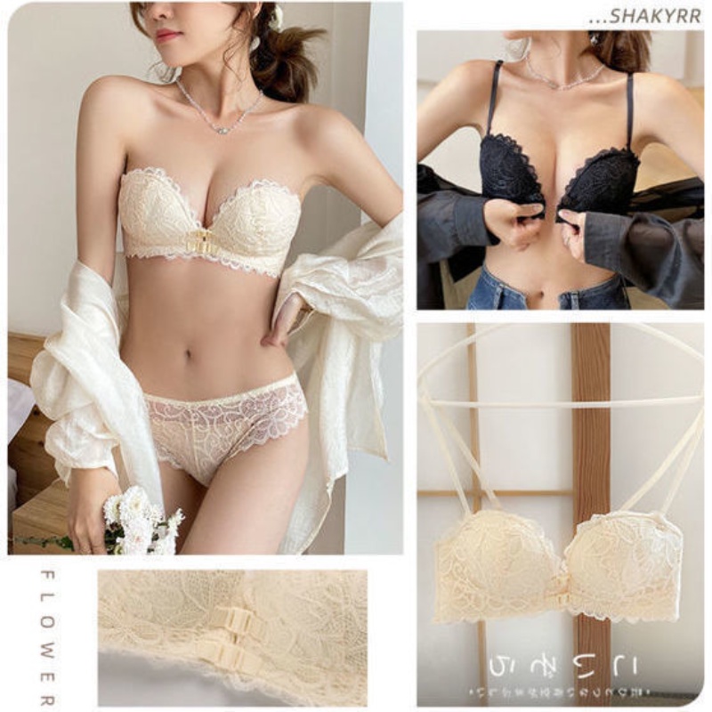 Áo Lót Nâng Ngực Cài Nút Trước Phối Ren Quyến Rũ Cho Nữ | BigBuy360 - bigbuy360.vn