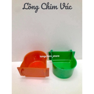 Khay máng đựng thức ăn cho gà và chim - lồng chim vác